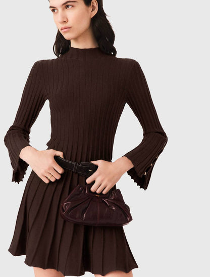 MJ High-Neck Short Skater Dress