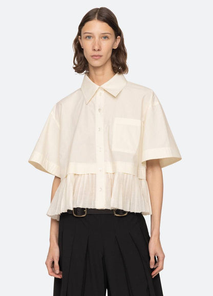 SE Solene Solid Combo Shirt
