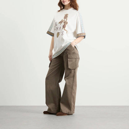 ALM Monkey Dance | Alberta Printed Cotton T-Shirt Tee