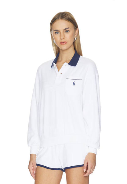 RL Terry Long Sleeve Collared Polo | Shorts