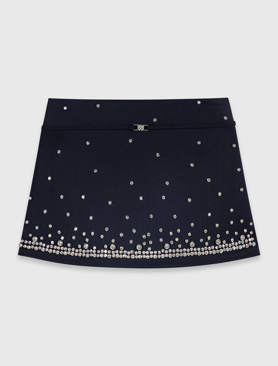 MJ Rhinestone Embellished Shirt Shorts