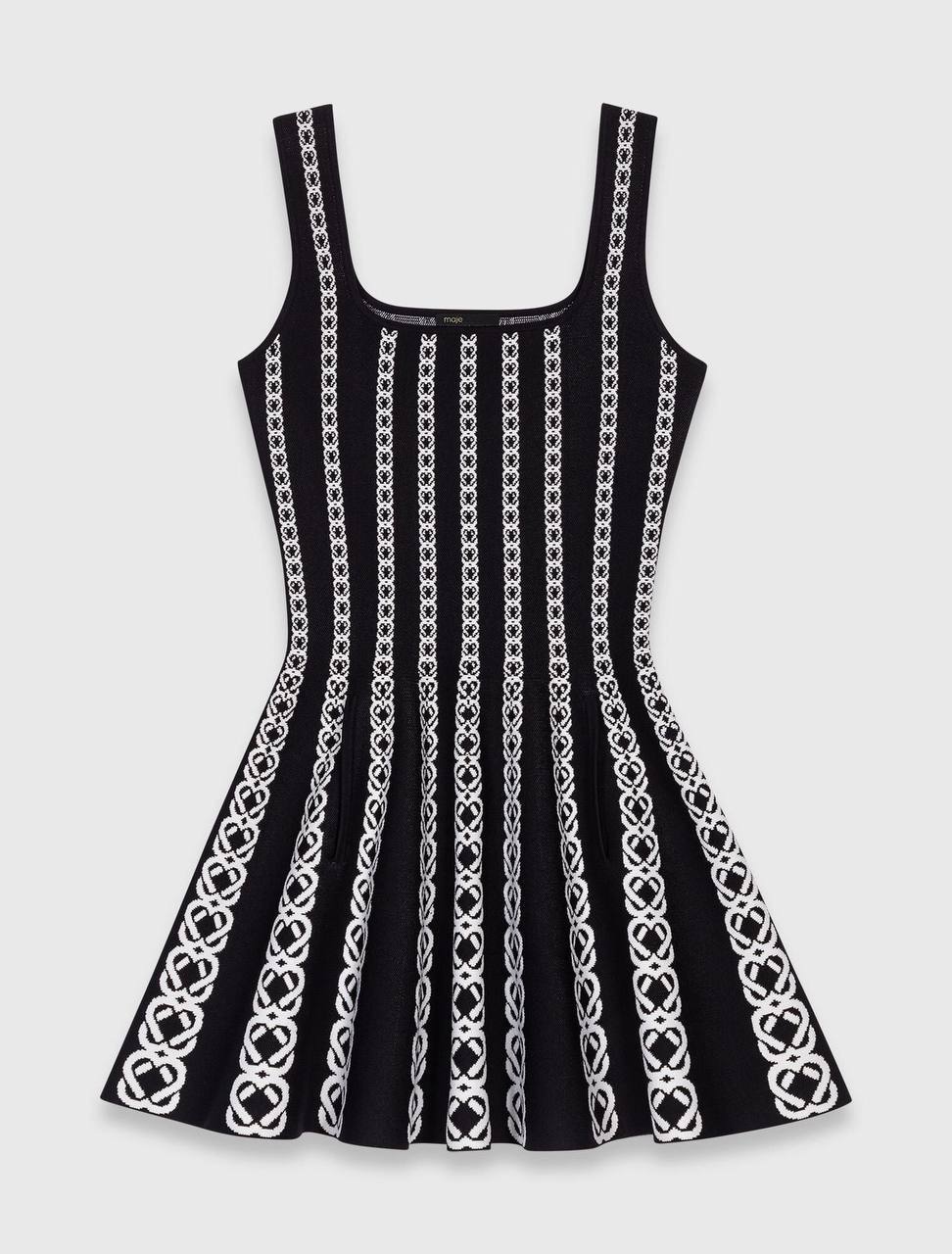 MJ Short Jacquard Knit Mini Dress