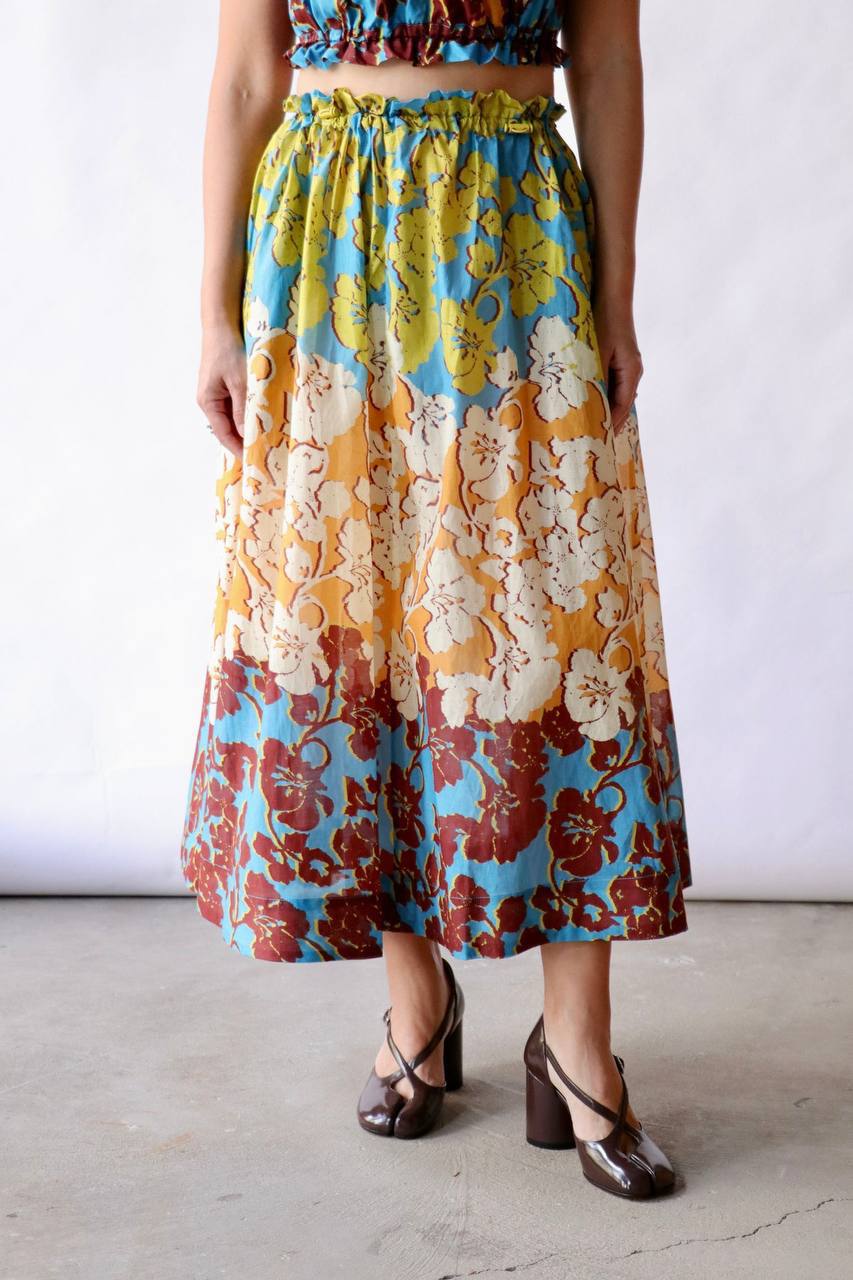 ALM Splice Crop Top | Midi Skirt
