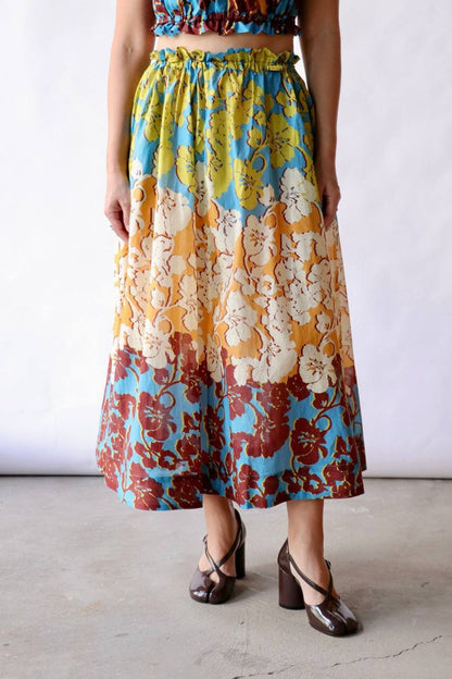 ALM Splice Crop Top | Midi Skirt