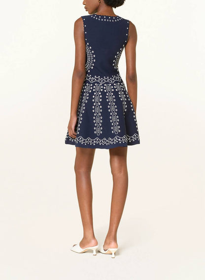 SD Capri Embroidered Dress in Viscose Blend