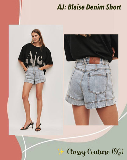 AJ Blaise Denim Shorts
