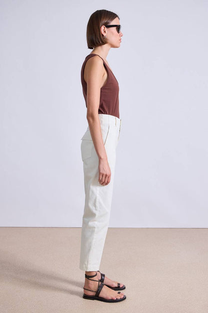 AA Mera Cotton Tapered Barrel High Waist Pants
