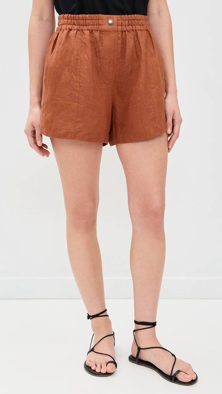 AA: Godet Linen Tank | Mar Shorts in Harissa