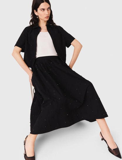 MJ Embellished Shirt | Skirt in Cotton