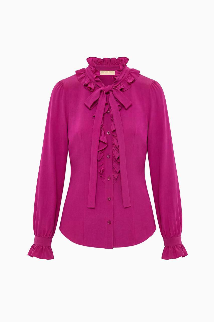 UJ Catroux Long Sleeve Silk Blouse - Image 20