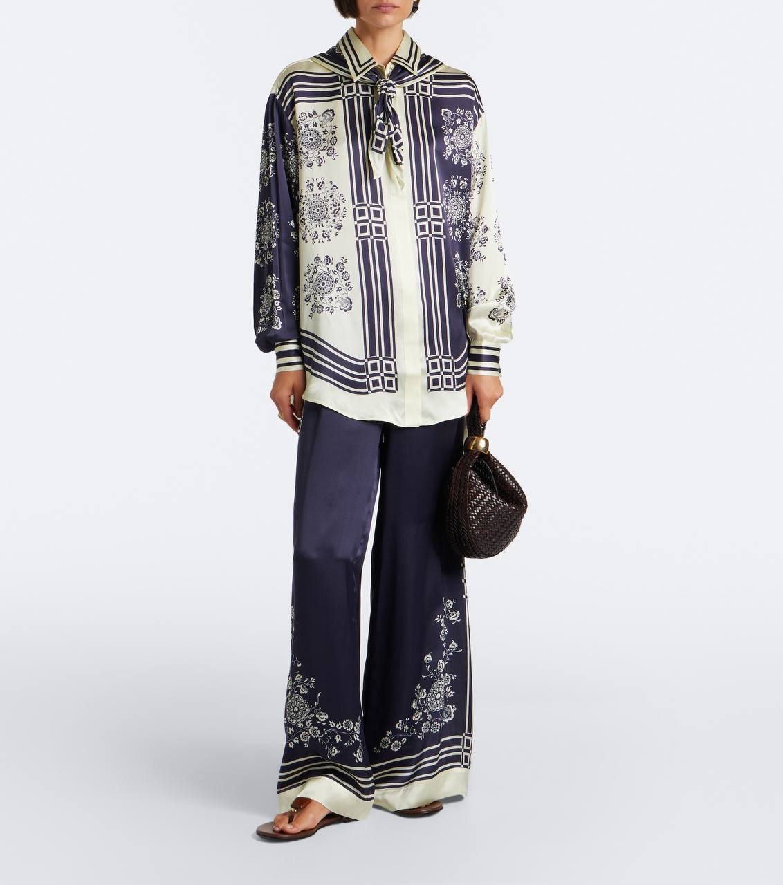 ALM Bandera Silk Buttondown Shirt | Trousers