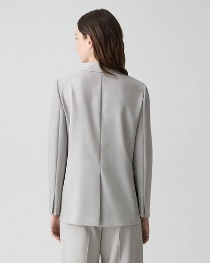 TH Vented Vest | Relaxed Double-Breasted Blazer | Flared Pull-On Skirt in City Twill