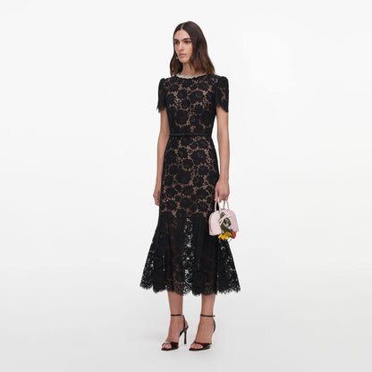 SP Black Lace Midi Dress