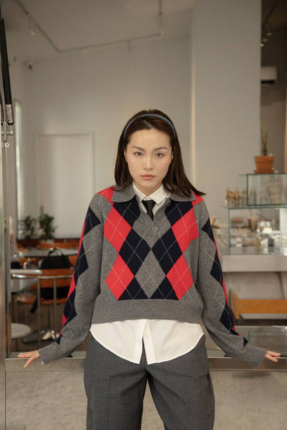 SD Argyle Sweater