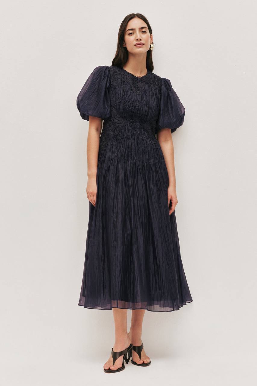 AJ Ophelia Lace Midi Dress