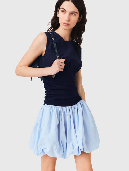 MJ Bubble Hem Mini Dress