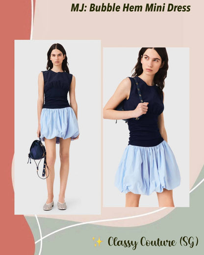 MJ Bubble Hem Mini Dress