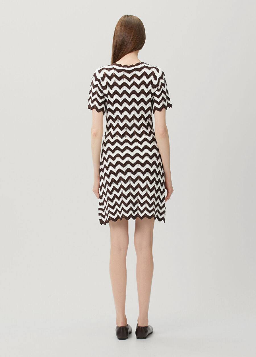 MJ Zigzag Crochet Mini Dress