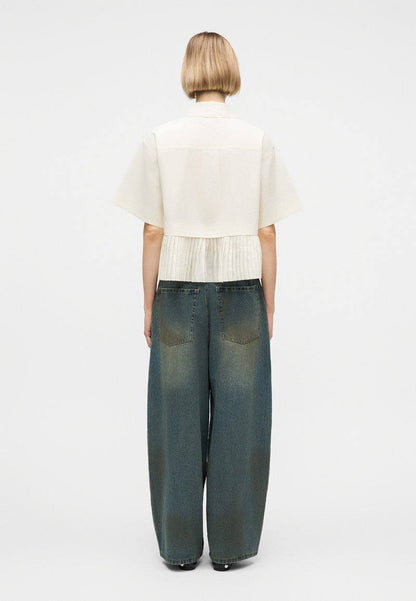 SE Solene Solid Combo Shirt