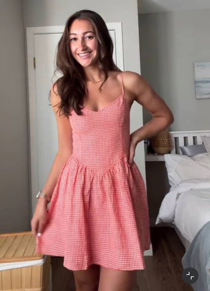 3 Colors! ARZ Influence Linen Mini Dress