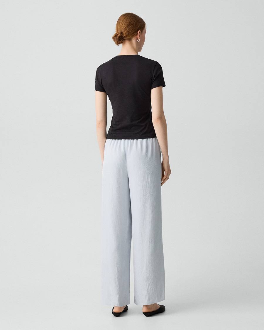 TH Relaxed Blazer | Vented Pull-On Trousers in Washed Twill