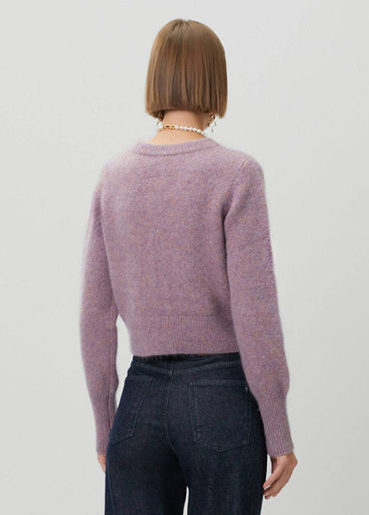ALM Reggie Lilac Wool Cropped Cardigan