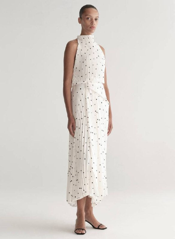 ALC Simona Polka Dot Midi Dress