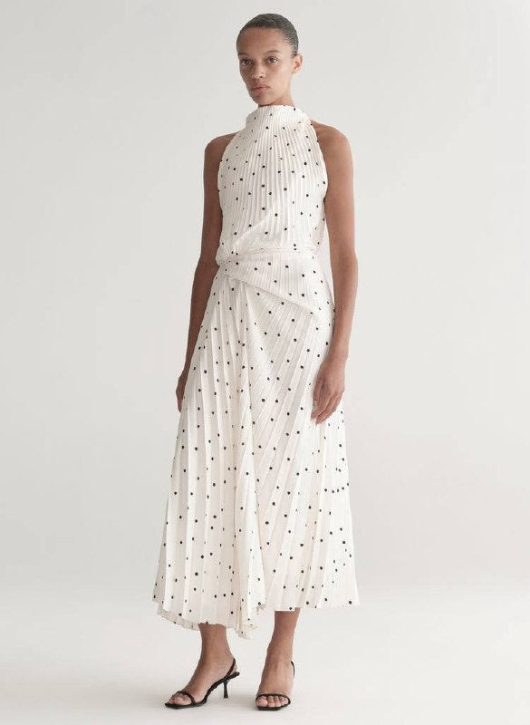 ALC Simona Polka Dot Midi Dress