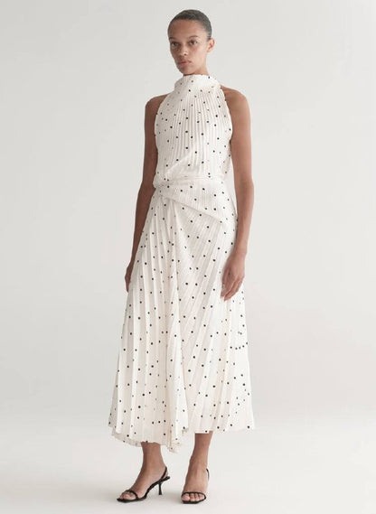 ALC Simona Polka Dot Midi Dress