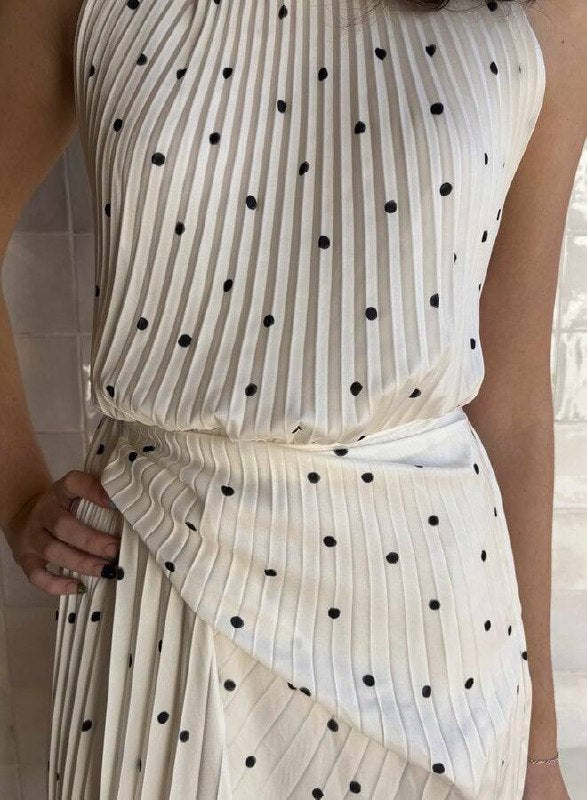 ALC Simona Polka Dot Midi Dress