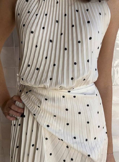 ALC Simona Polka Dot Midi Dress