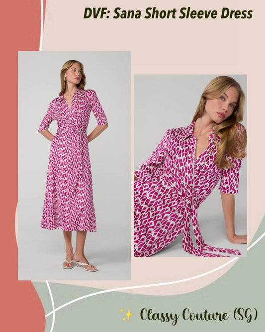 DVF Sana Short Sleeve Dress