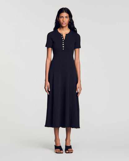 SD Milore Rib-kbit Dress in Viscose Blend