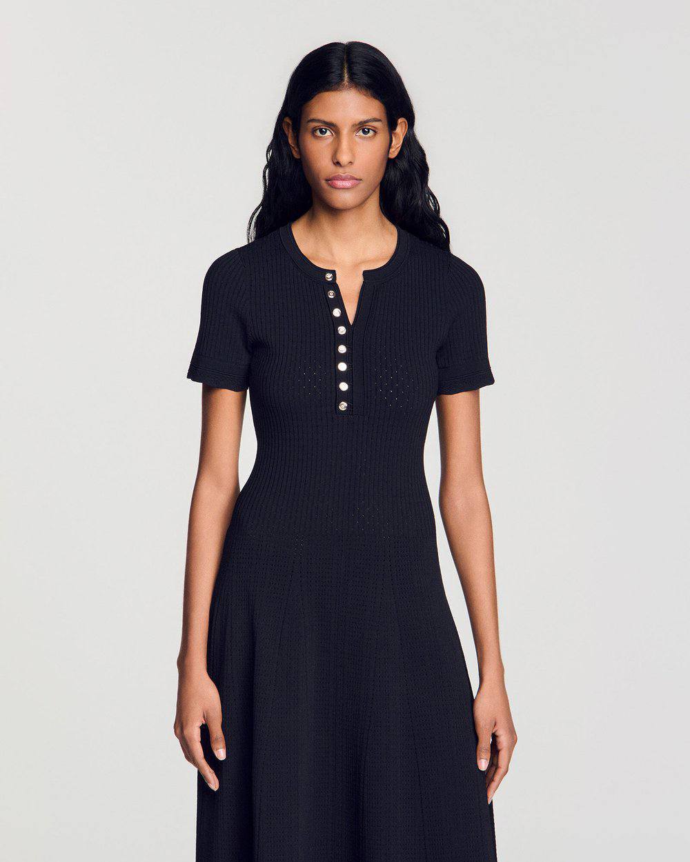 SD Milore Rib-kbit Dress in Viscose Blend