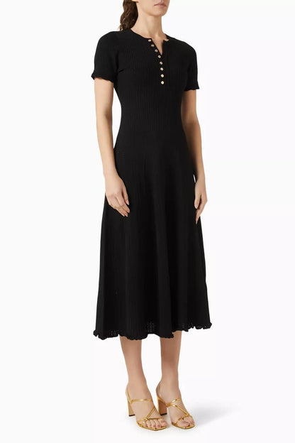 SD Milore Rib-kbit Dress in Viscose Blend
