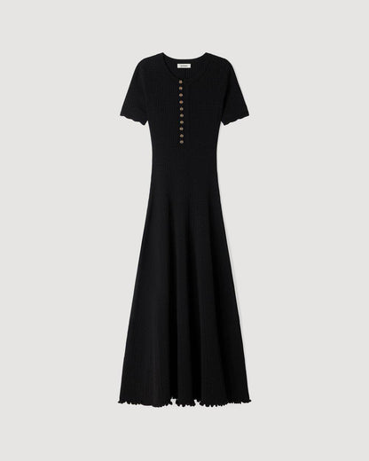SD Milore Rib-kbit Dress in Viscose Blend