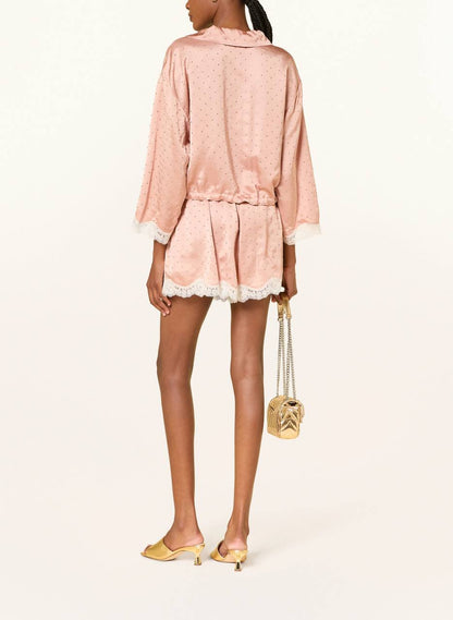 SD Limonessa Rhinestone-Embellished Shirt & Shorts