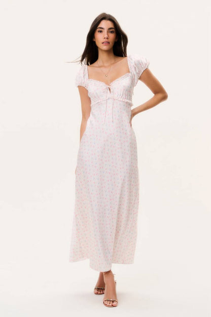 LSF Epone Floral Puff Sleeve Maxi Dress