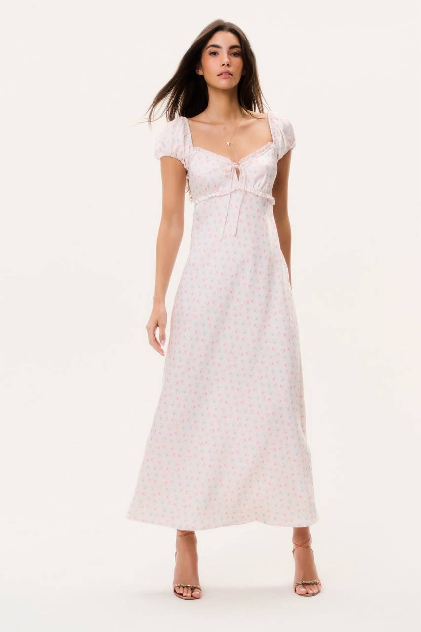 LSF Epone Floral Puff Sleeve Maxi Dress