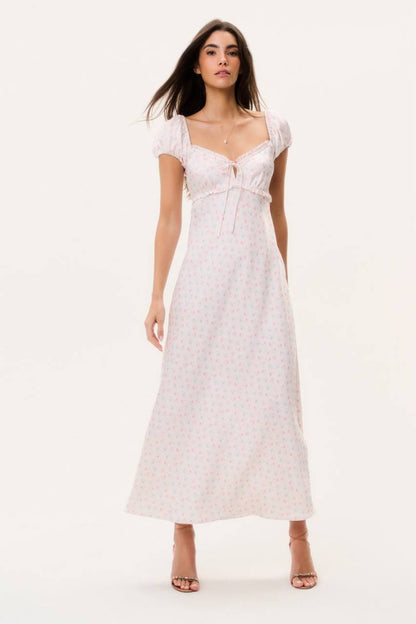 LSF Epone Floral Puff Sleeve Maxi Dress