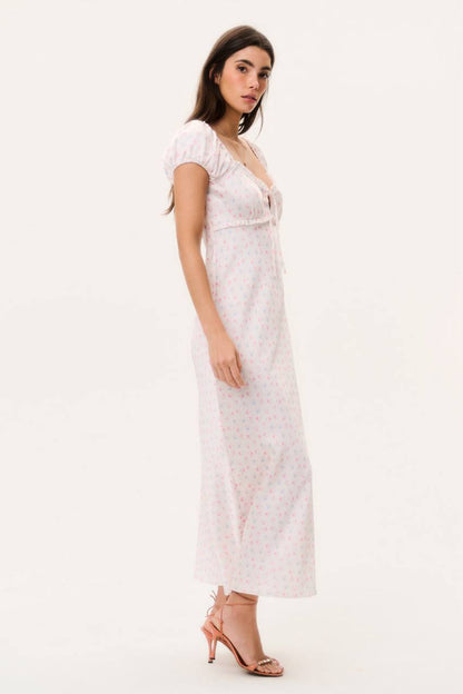 LSF Epone Floral Puff Sleeve Maxi Dress