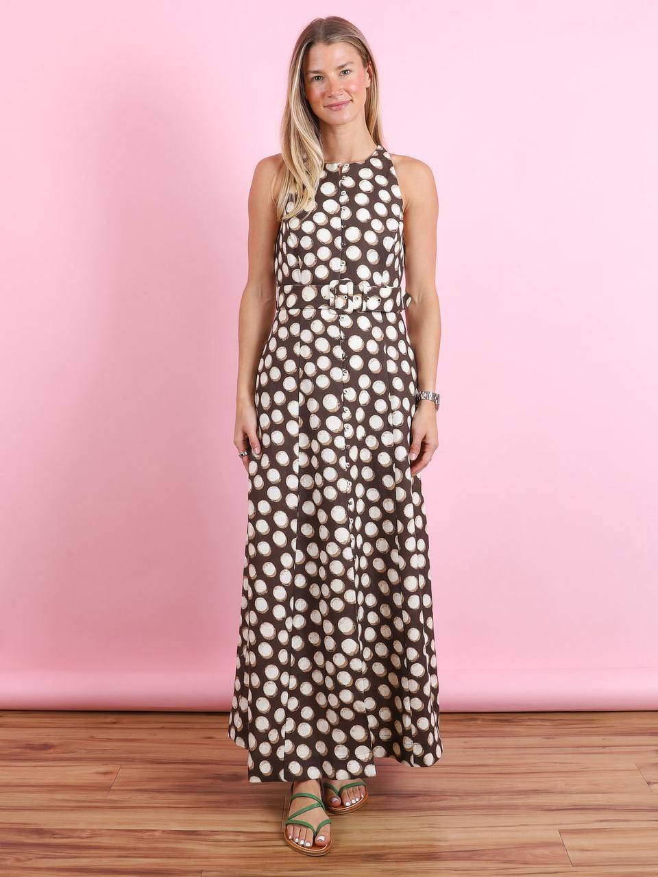 ALM Linen Paula Midi Dress
