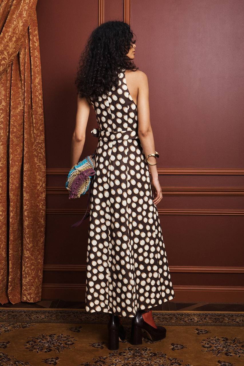 ALM Linen Paula Midi Dress