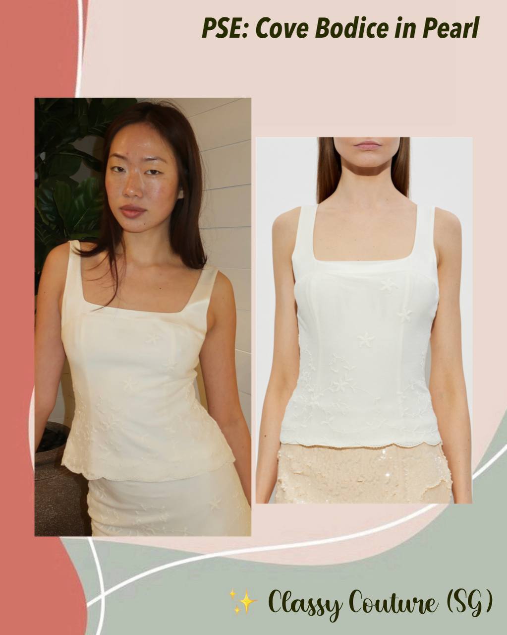 PSE Cove Bodice in Pearl