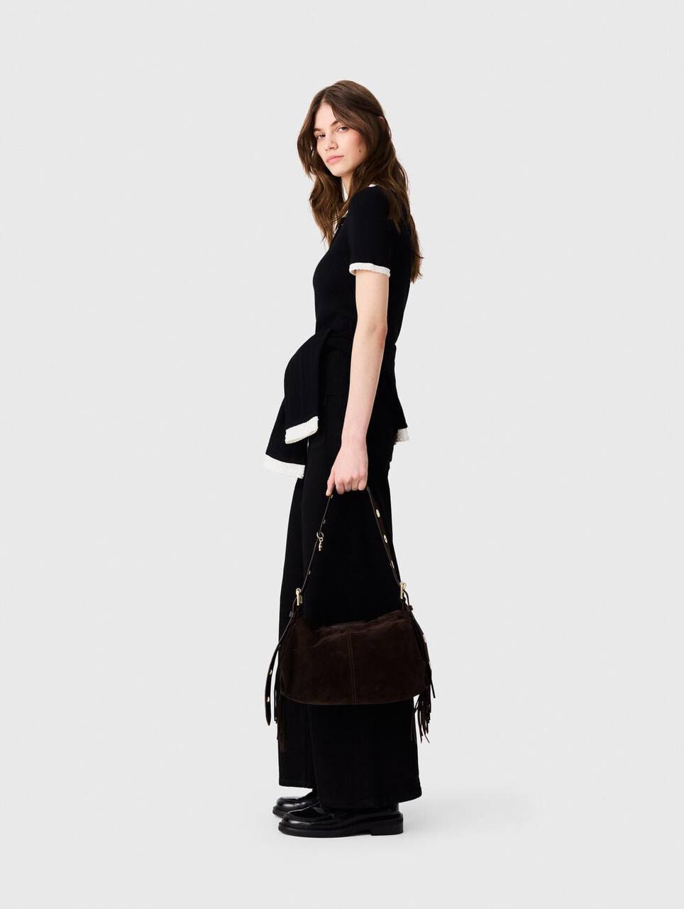 MJ Rib-Knit Polo Shirt