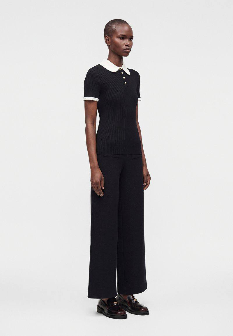 MJ Rib-Knit Polo Shirt