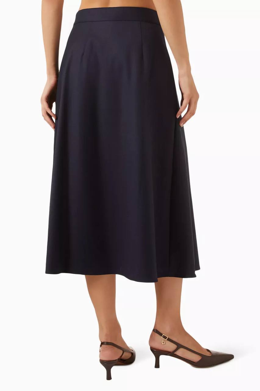 MJ Belt Detail Midi Skirt