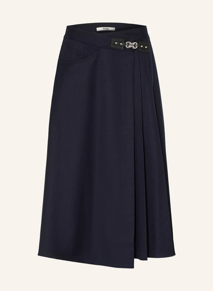 MJ Belt Detail Midi Skirt