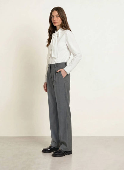 MJ Blouse With Detachable Bow Tie