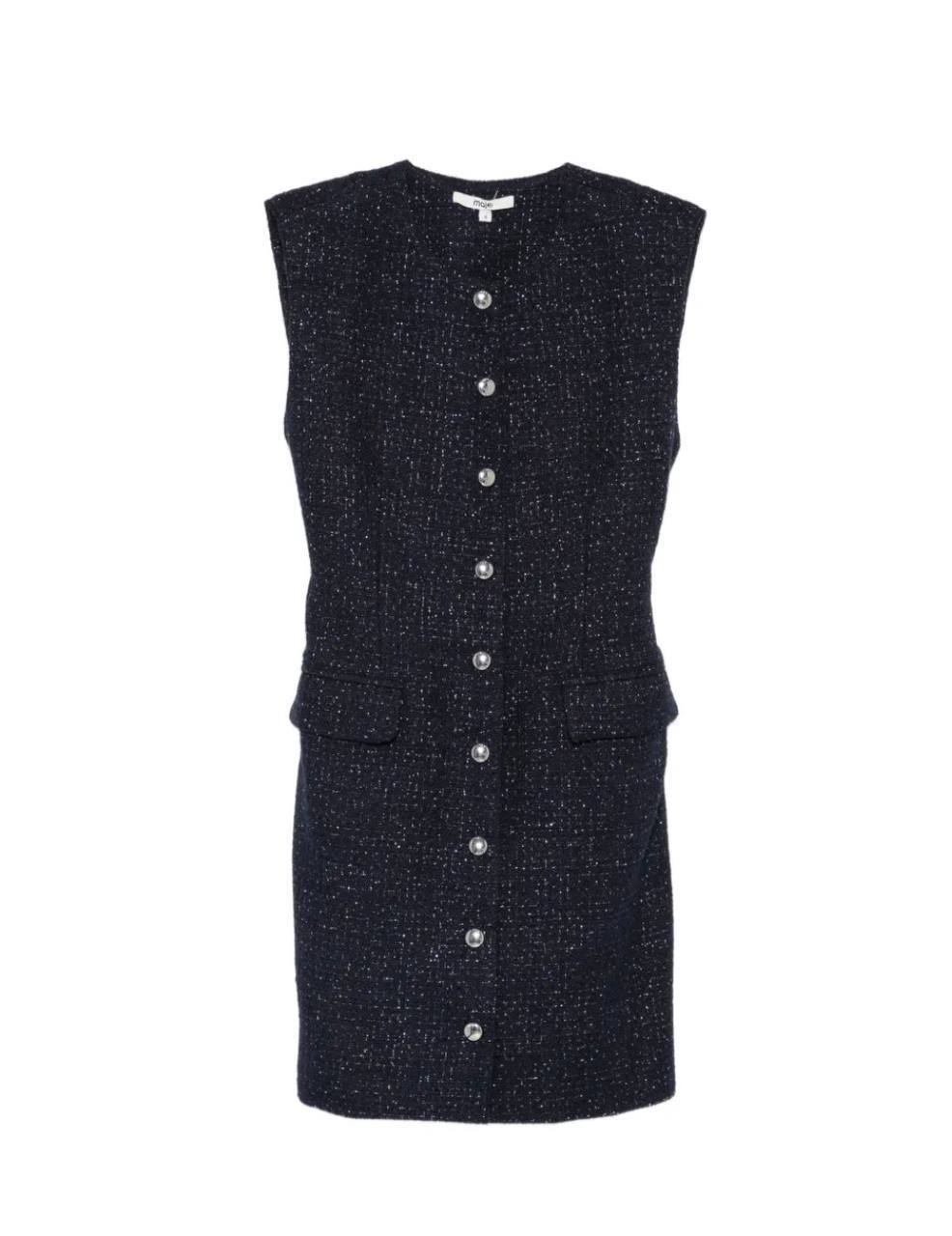 MJ Button Up Dress in Blue